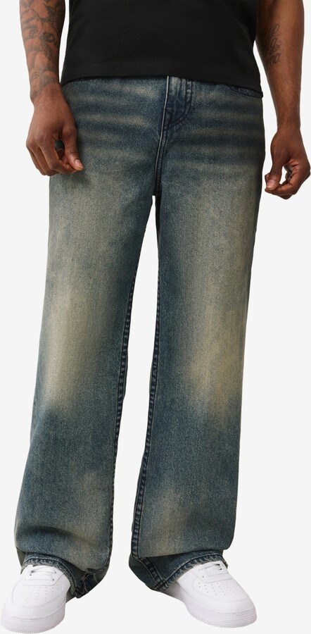 True Religion Men's Vinny Ultra Baggy Flap Jeans