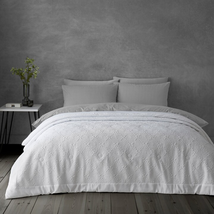 Dunelm Astra Bedspread White ShopStyle Quilts & Coverlets