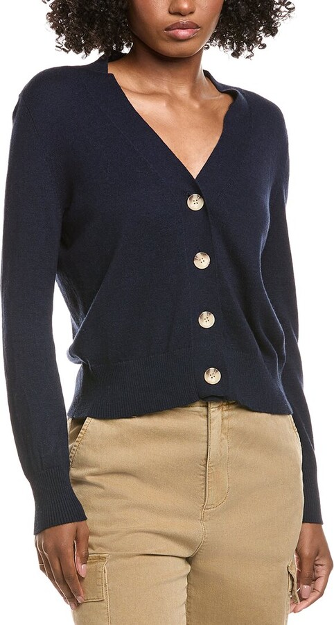 Hannah Rose Four-Button Cashmere-Blend Cardigan