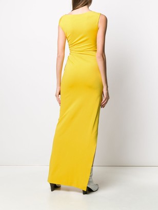 DSQUARED2 Asymmetric Ruched Maxi Dress