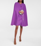 Thumbnail for your product : Oscar de la Renta Embellished cape minidress