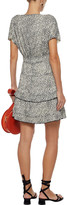 Thumbnail for your product : Derek Lam 10 Crosby Gathered Floral-print Fil Coupe Silk-blend Mini Dress