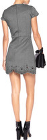 Thumbnail for your product : Carven Broderie Anglaise Paneled Jersey Mini Dress