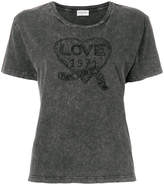 Thumbnail for your product : Saint Laurent Love 1971 Ebroidered Cotton T-shirt