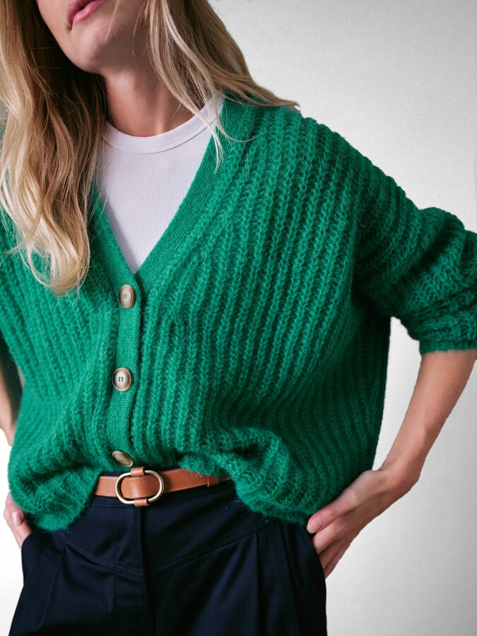 Emerald Green Cardigan Sweater ShopStyle