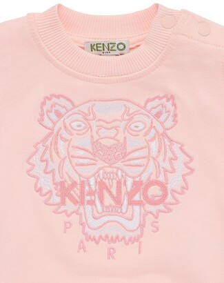 Kenzo Kids Tiger Embroidery Cotton Sweatshirt