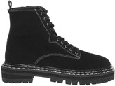 Thumbnail for your product : Office Alphabet Double Rand Lace Up Boots Black Suede