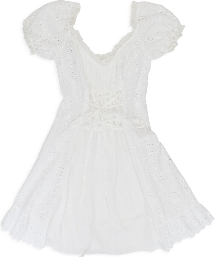 Daisy White Broderie Day Dress