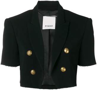 Pinko double breasted cropped jacket