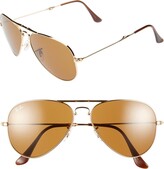 Thumbnail for your product : Ray-Ban 58mm Folding Aviator Sunglasses