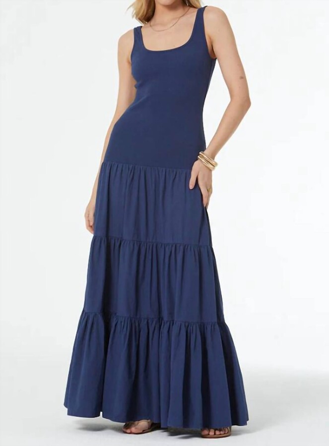 Young Fabulous & Broke Gabbie Maxi Dress In Aviator Blue