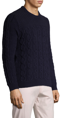 Gant Button Shoulder Crewneck Sweater