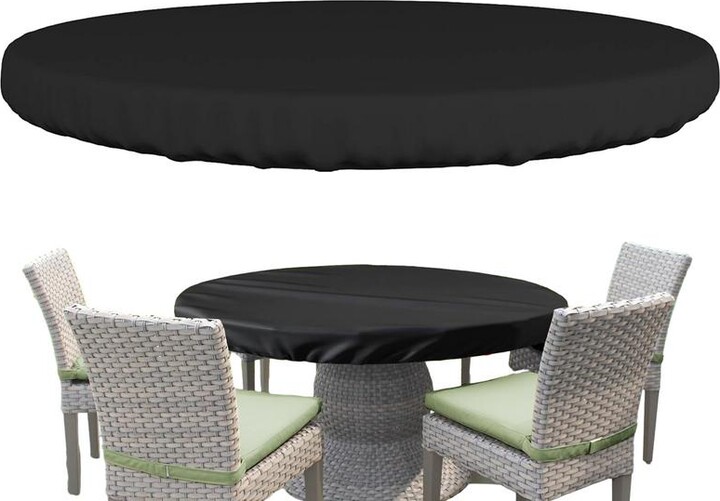 Round Table Outdoor Garden Furniture Rain Cover Waterproof Oxford Sofa Protection Garden Patio Rain Covers Furniture Rain Cover