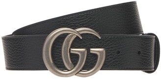Gucci 4cm Gg Marmont Reversible Wide Belt