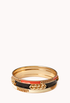 Thumbnail for your product : Forever 21 Chained Bangle Set