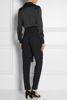 Thumbnail for your product : Jay Ahr Satin and stretch-crepe jumpsuit