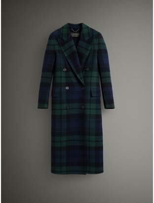 Burberry Tartan Double-faced Wool Cashmere Tailored Coat