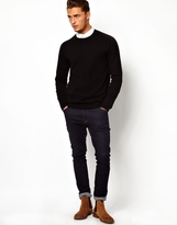 Thumbnail for your product : ASOS Merino Crew Neck Jumper