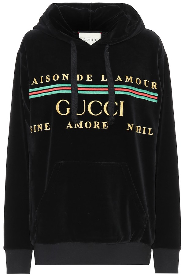 gucci black hoodie price