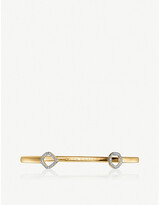 Thumbnail for your product : Monica Vinader Riva kite and circle, diamond, 18ct gold vermeil-plated cuff
