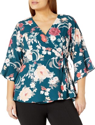 Faux Wrap Tops Plus Size | Shop the world’s largest collection of ...
