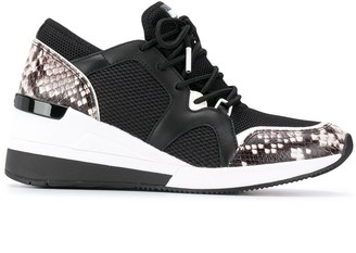 michael michael kors mindy butterfly appliqué leather sneaker