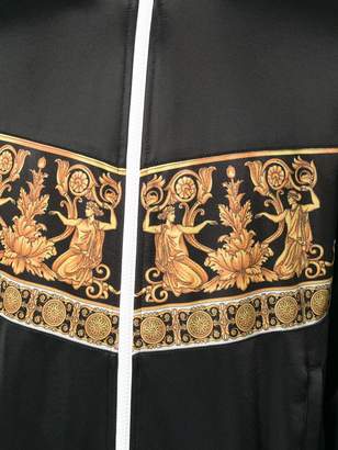 Versace baroque print zipped sweatshirt