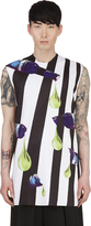 Thumbnail for your product : Raf Simons White & Black Stripe A-Line Neoprene Shirt