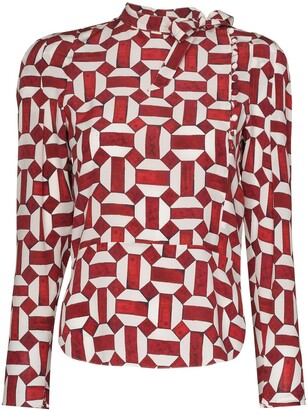 Isabel Marant Artus abstract-print blouse