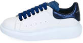 Thumbnail for your product : Alexander McQueen Men's Oversized Colorblock Leather Low-Top Sneakers