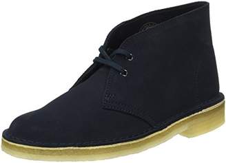 Clarks Originals Women's Desert Boots Blue (Dark Navy Suede),(40 EU)