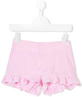 Thumbnail for your product : Il Gufo striped ruffled shorts