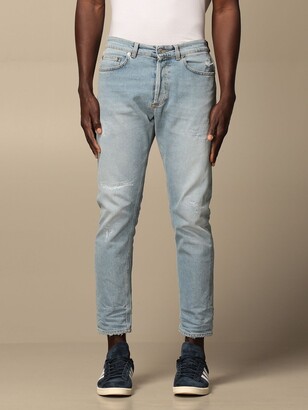 Mauro Grifoni Jeans Pierre Grifoni Regular Stretch Jeans With Rips -  ShopStyle