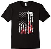 Thumbnail for your product : Men's Firefighter Grunge, American Flag T-Shirt Large