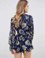 Thumbnail for your product : Band of Gypsies Tiger Festival Playsuit