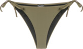 Thumbnail for your product : DSQUARED2 back print logo high leg briefs