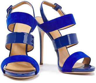 Giuseppe Zanotti Alien 115 Patent-leather And Suede Sandals