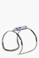 Thumbnail for your product : boohoo Melissa Marble Stone Cut Out Cuff Bracelet