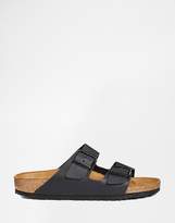 Thumbnail for your product : Birkenstock Arizona Black Birko Flor Narrow Fit Flat Sandals