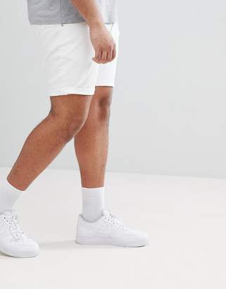 ASOS Design DESIGN Plus Denim Shorts In Skinny White