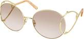 Thumbnail for your product : Chloé JACKSON CE 124S Metal Round Women's Sunglasses