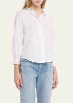 Thumbnail for your product : Veronica Beard Jeans Calisto Classic Ruffle Collared Shirt
