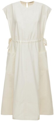 Deveaux Daisy poplin cotton blend midi dress