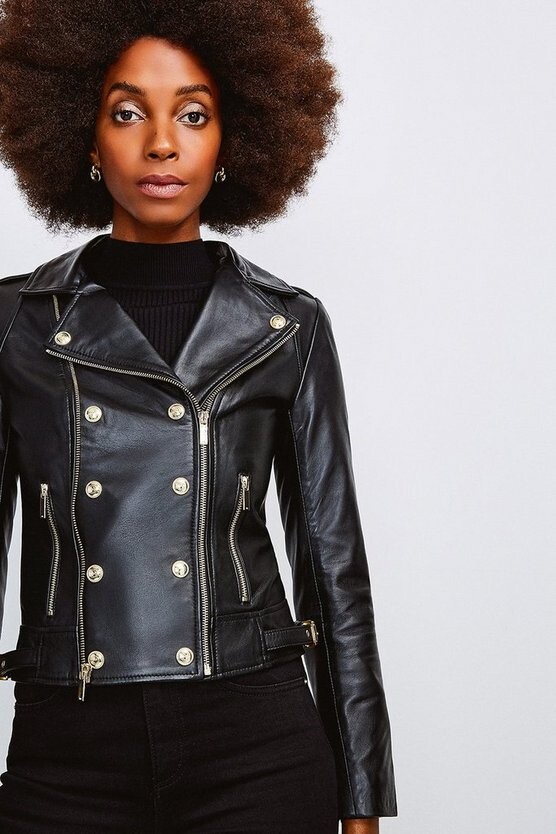petite biker jacket
