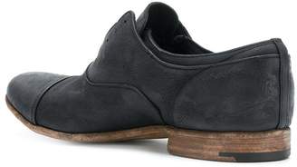 Premiata worn-effect laceless shoes