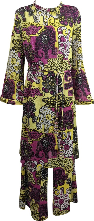 1stDibs Emilia Bellini Mod Metallic Jersey Pant Set, Florence Italy