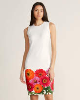 calvin klein white floral dress