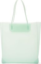 Thumbnail for your product : Alexander Wang Green Molded Silicon Prisma Tote
