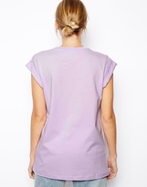 Thumbnail for your product : ASOS Boyfriend T-Shirt with Roll Sleeve
