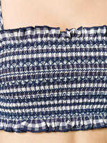 Thumbnail for your product : Tory Burch gingham Costa ruffle top